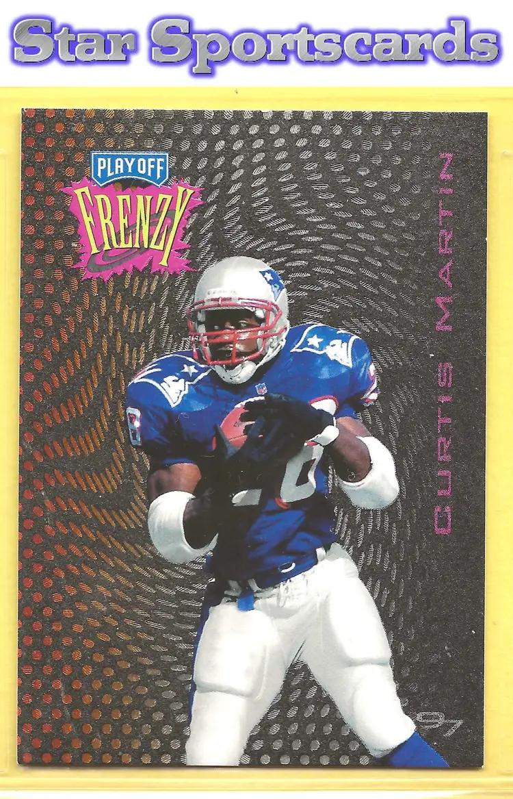 1997 Playoff Zone #14 Curtis Martin Frenzy New England Patriots