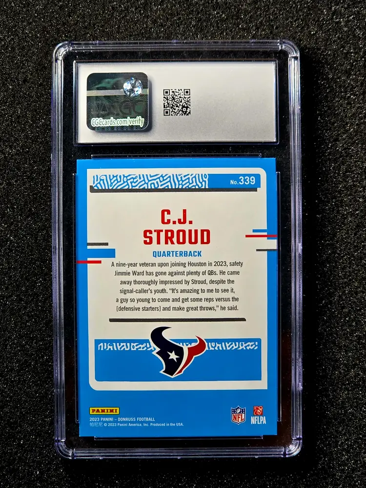 2023 Donruss Rated Rookie #339 CJ Stroud RC Gem Mint CGC 10