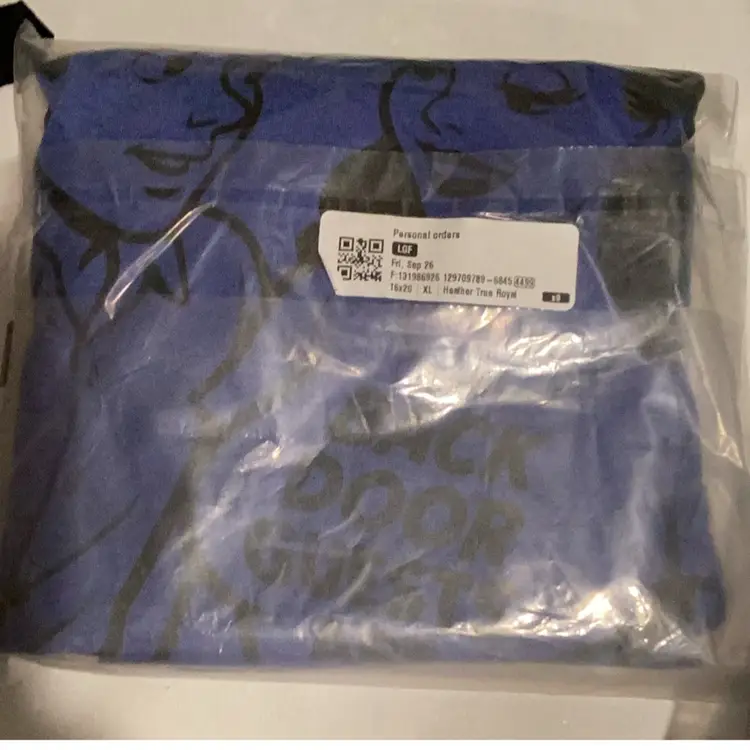 Back Door Guests Are Best - XL - Heather True Royal