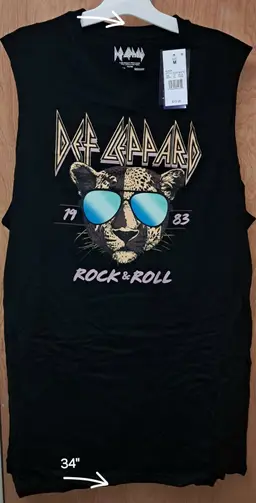 Price Drop! Def Leppard Tshirt Medium Black NWT