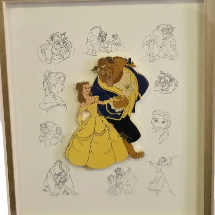 Disney Beauty and the Beast Limited Edition Framed Pin Collection