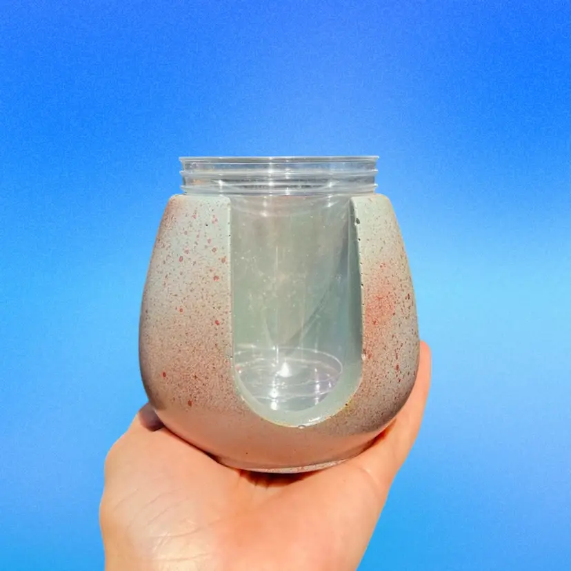 3.75” Teal & Copper Concrete Propogation Station