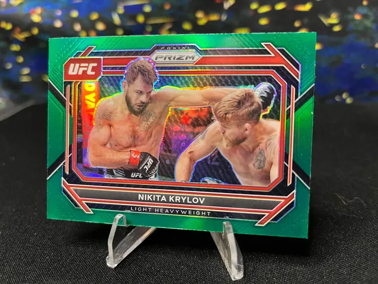 2023 UFC Nikita Krylov Prizm Green Pulsar Card
