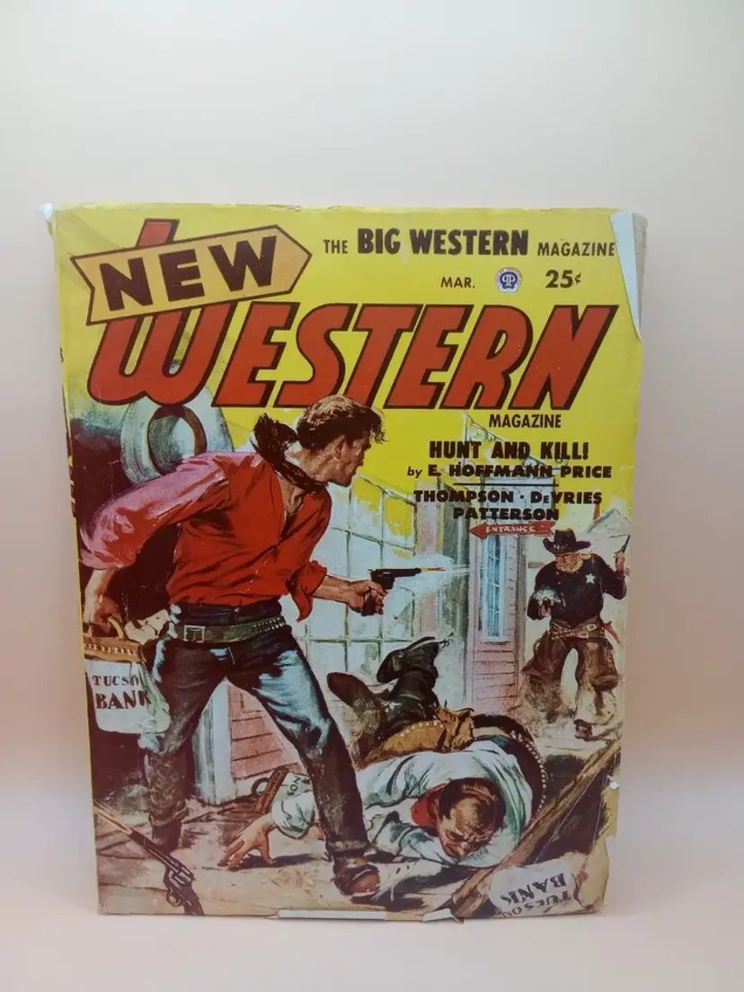 Vintage "The Big Western Magazine" - March 1949 Issue - Pulp Fiction Collectible