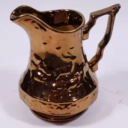 Vintage WADE ENGLAND Copper Lusterware Deer Stag Ceramic CREAMER PITCHER