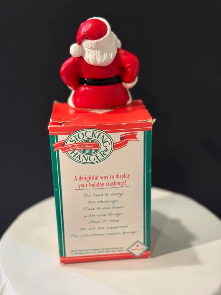 Vintage Hallmark Santa Stocking Holder