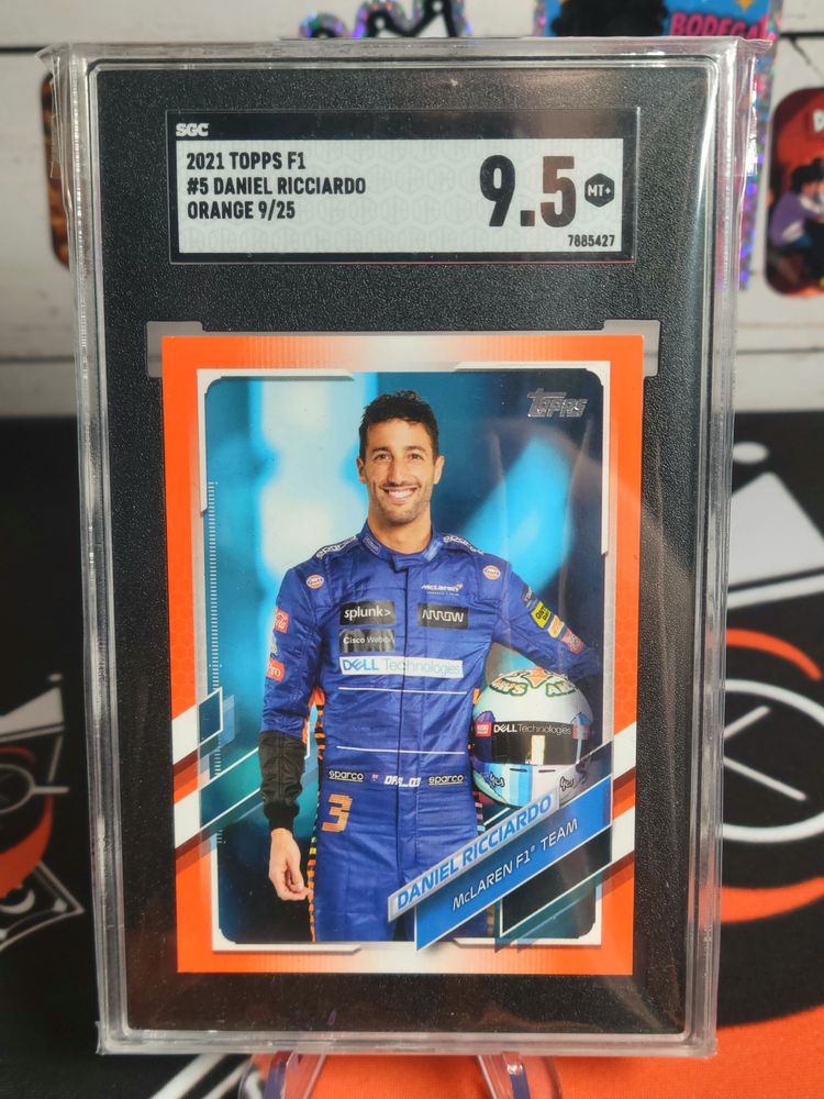 Daniel Ricciardo 2021 Topps F1 True Orange 9/25 SGC 9.5 MT+