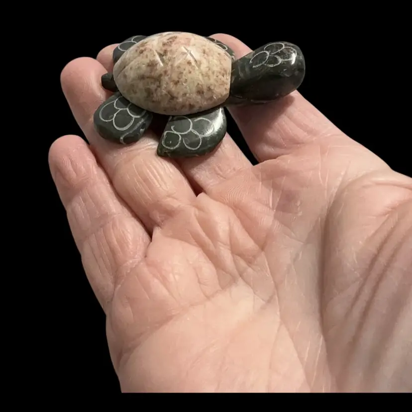 Cute Little Marble  Carved Turtle 🐢 .