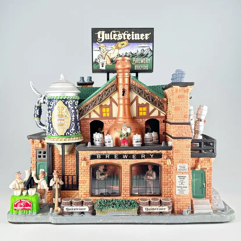 Lemax "Yulesteiner Brewery" Christmas Caddington Village Beer #05073 - SEE VIDEO