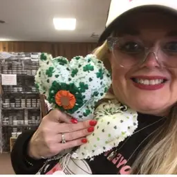 Three St. Patrick’s Day heart pillows