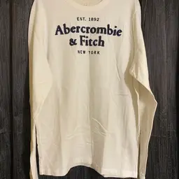 Abercrombie & Fitch Men's Size 2XL Muscle Fit White Long Sleeve Shirt