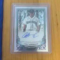 Colt Emerson - Seattle Mariners 
2024 Bowman Sterling Autograph