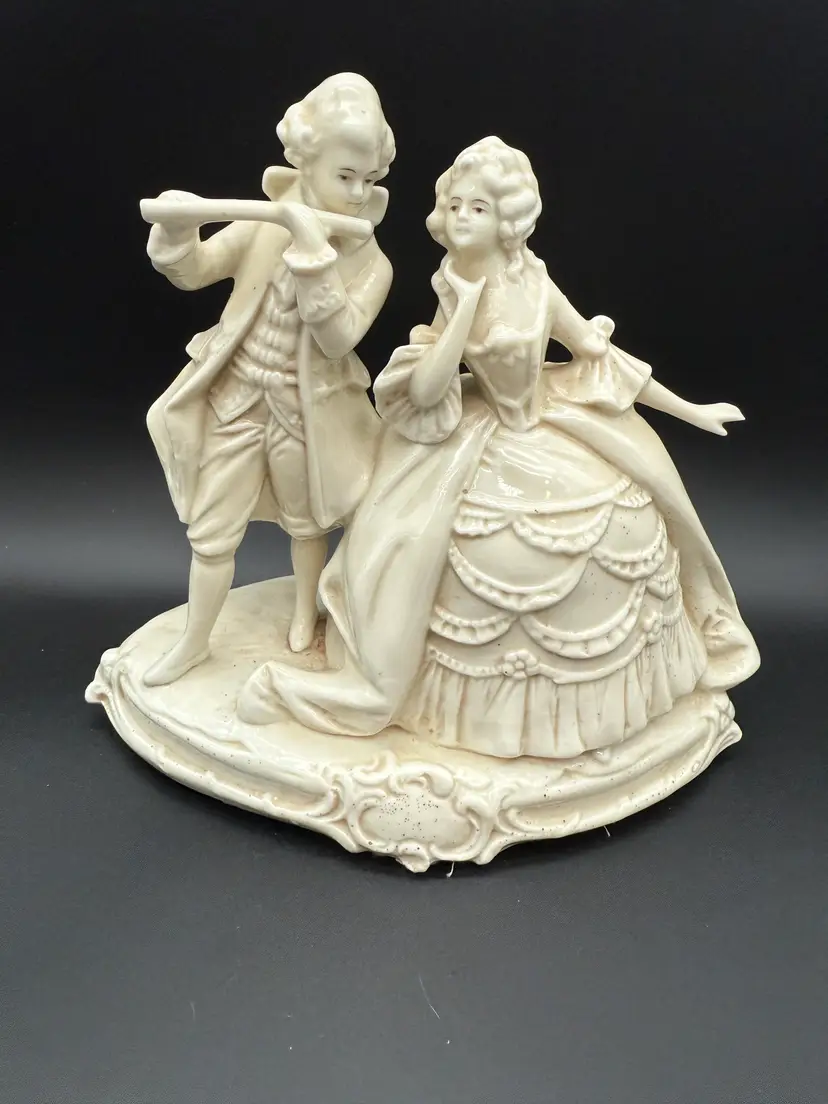 Antique German Grafenthal Bisque Porcelain Figure Colonial Couple 18336