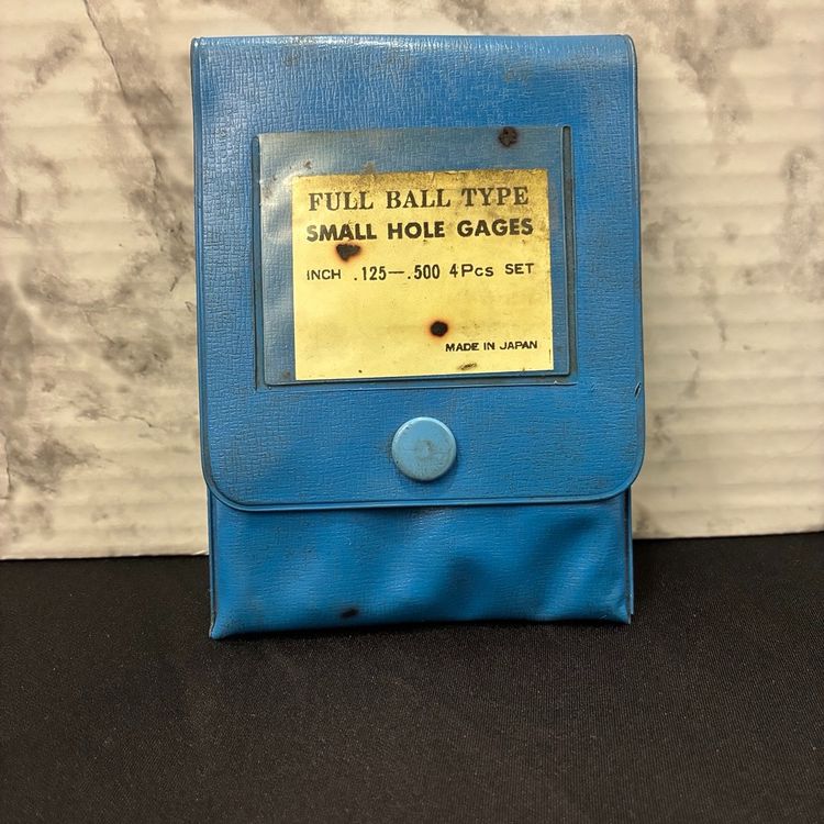 Fuji Tool Full Ball Type Small Hole Gages 0.125" - 0.500" with Case Japan