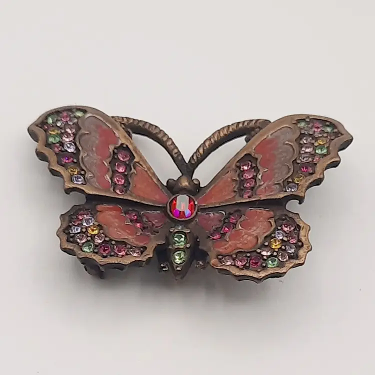 Jay Strongwater Butterfly Brooch Pin