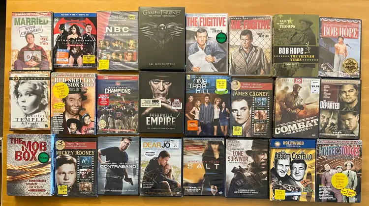 Bulk Wholesale DVD/BluRay Lot of 202 (56 Sealed, 146 viewed) all pictured