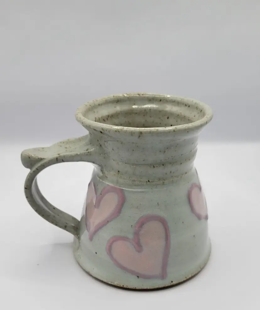 #01 1987 Studio Stoneware Pottery Mug signed