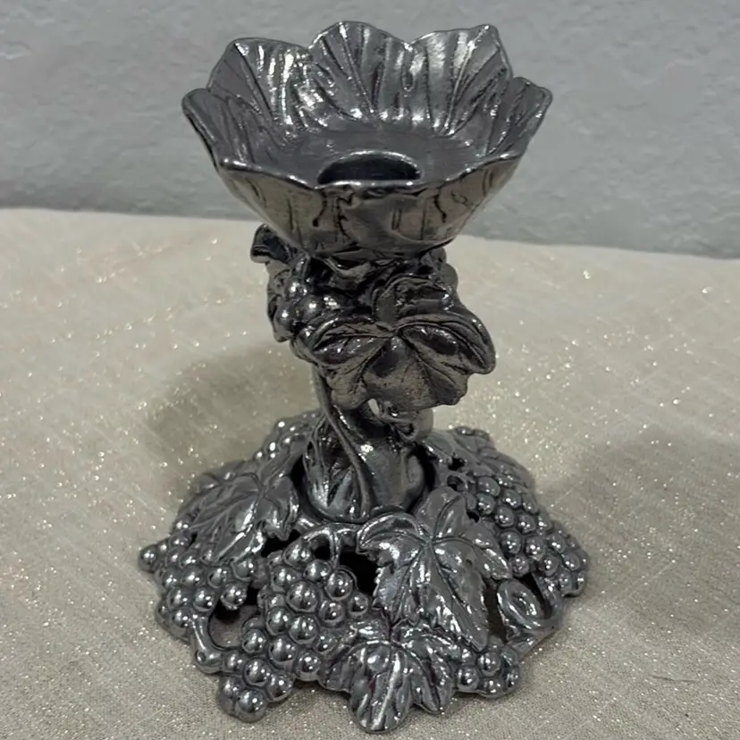 Arthur Court Aluminum Candlestick Holder 6"