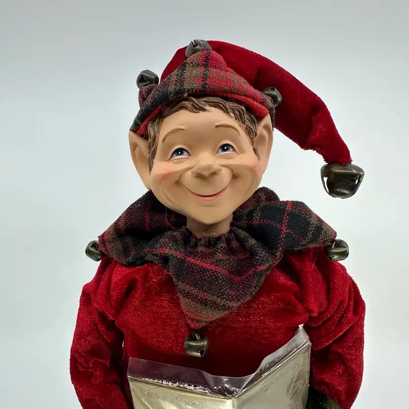 Valerie Parr Hill Elf Christmas Caroler 14”