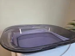 Vintage CorningWare amethyst glass baking dish