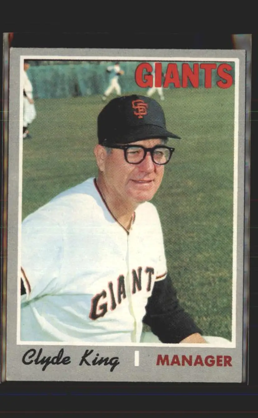 Clyde King 1970 Topps #624 - (pk6) - San Francisco Giants