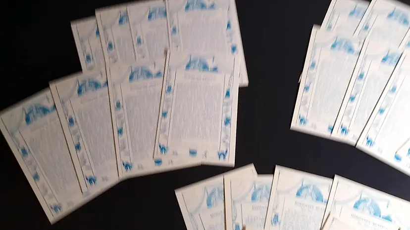 Lot Of 24 Exhibit Horoscope Readings Fortune Teller Cards Halloween Bats Cats Witches Frogs Copyright Date 1925 Vintage