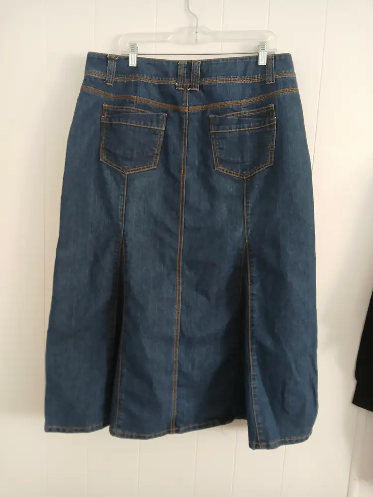 Y2K RETRO DENIM GUSSET MAXI DRESS