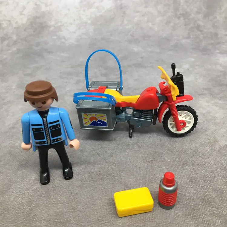 Playmobil 3222 Motorcycle & Rider- Missing parts