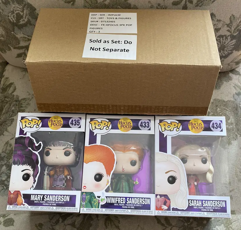 Funko Pop Hocus Pocus Sanderson Sisters 433 434 435 Set Spirit Halloween Read