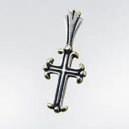 #19 Sterling Cross Charm / Pendant .75”