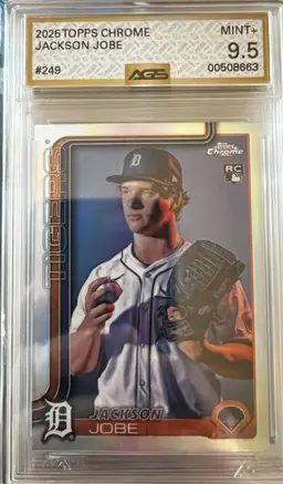 Jackson Jobe 2026 Topps Chrome Image Variation Rookie Card AGS 9.5