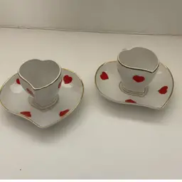 #01 - Heart Shaped Espresso Demitasse Cups