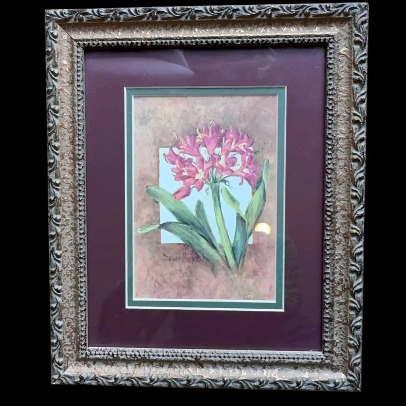Framed 8“ X 10“ Floral Wall Art