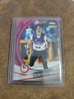 Dani Aravich 2026 Topps Chrome Olympics Pink Refractor /250