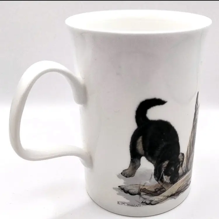 Roy Kirkham  Mug Dog Lovers: German Shepard Alsatian, Bone China