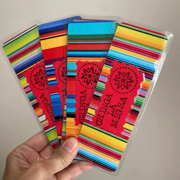 Chinga La Migra Red Bookmark