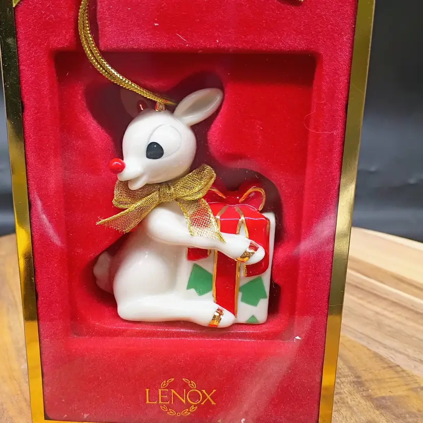 Lenox Rudolph the Red Nosed Reindeer Christmas Ornament 2nd in Series 2002