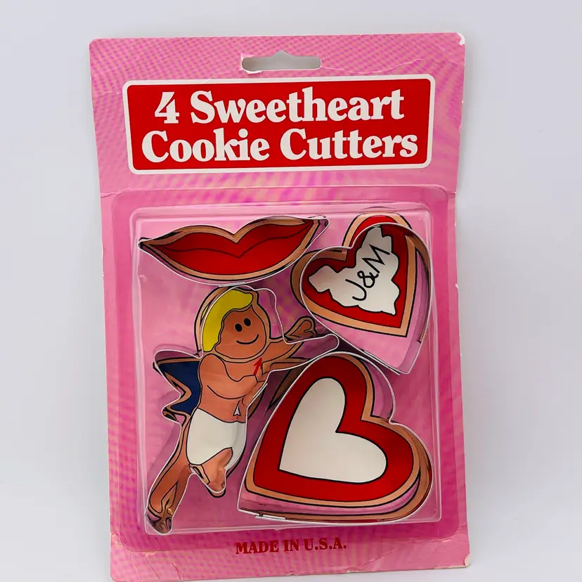 Vintage Valentine’s New Old Stock Sweetheart Cookie Cutters