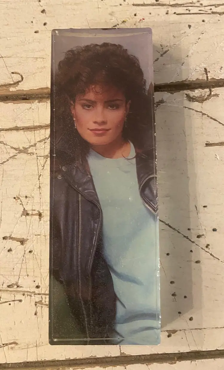 Lisa Lisa Bookend/Paperweight/Display Piece from 45 Record Album Sleeve