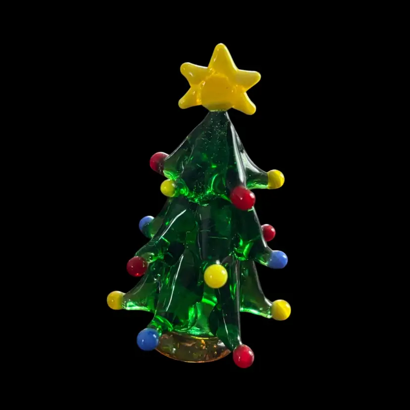 Mini Glass Christmas Tree