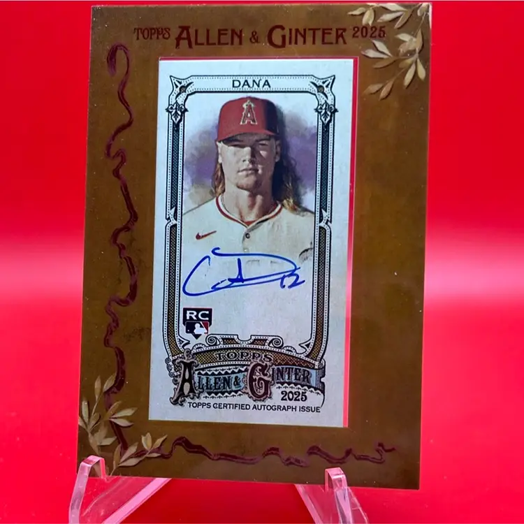 Caden Dana 2025 Topps Allen & Ginter RC Mini Framed Auto Angels