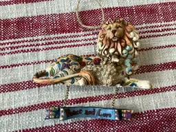 Jim Shore “Peace And Love” Ornament, 4 x 4.5 x 1.5 “-READ