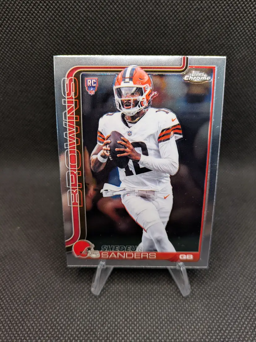 Shedeur Sanders 2025 Topps Chrome Rookie Card (RC) #315 - Cleveland Browns