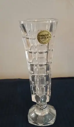Gorgeous Vintage Crystal Bud vase