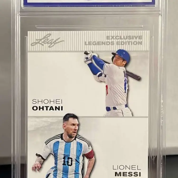2023 Leaf Double Exclusive Legends Edition Ohtani / Messi CCG 10
