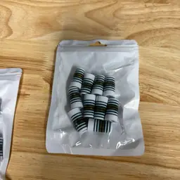 10pk Of Custom Ferrule’s White And Green