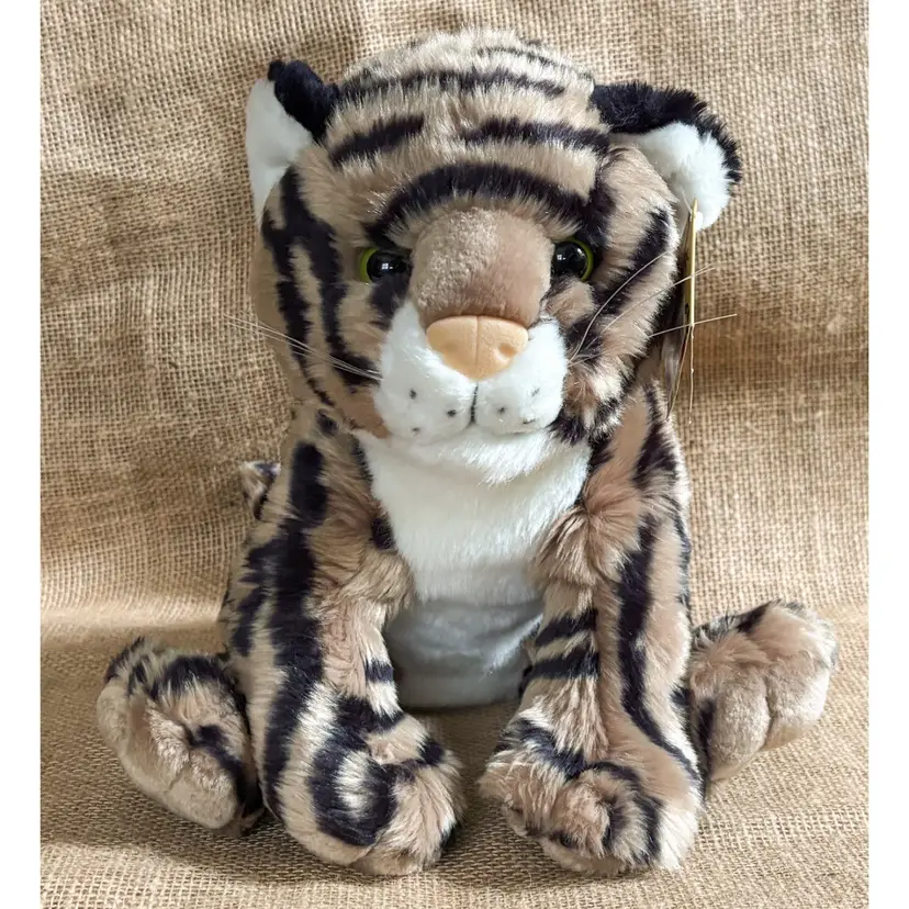 Vintage Wildlife Artists Plush Tiger Stuffed Animal Floppy Soft Toy Wild Cat