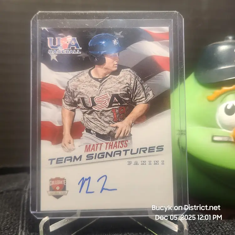 2015 Team USA Auto - Matt Thaiss Los Angeles Angels 196/399