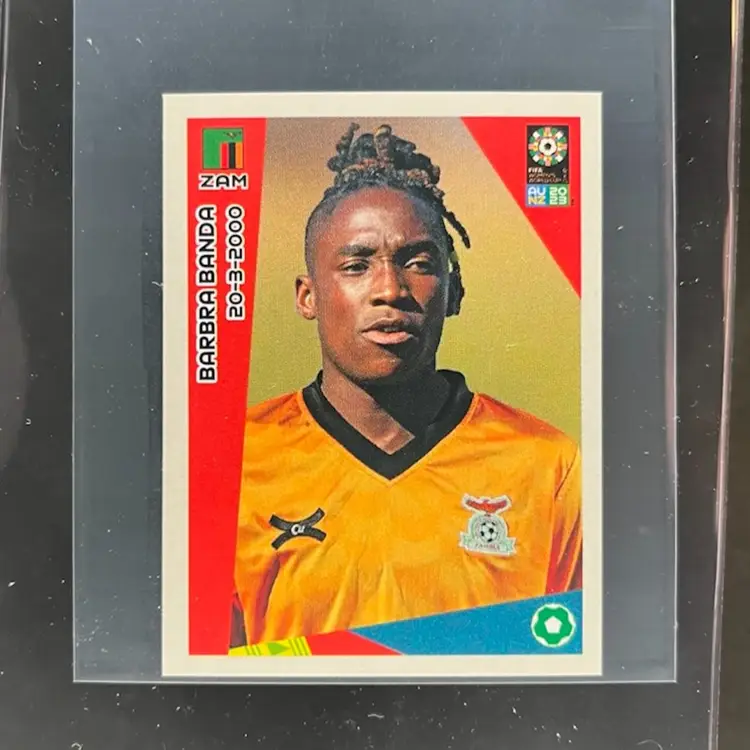 Barbra Banda 2023 Panini Women’s World Cup Sticker Zambia Soccer Card