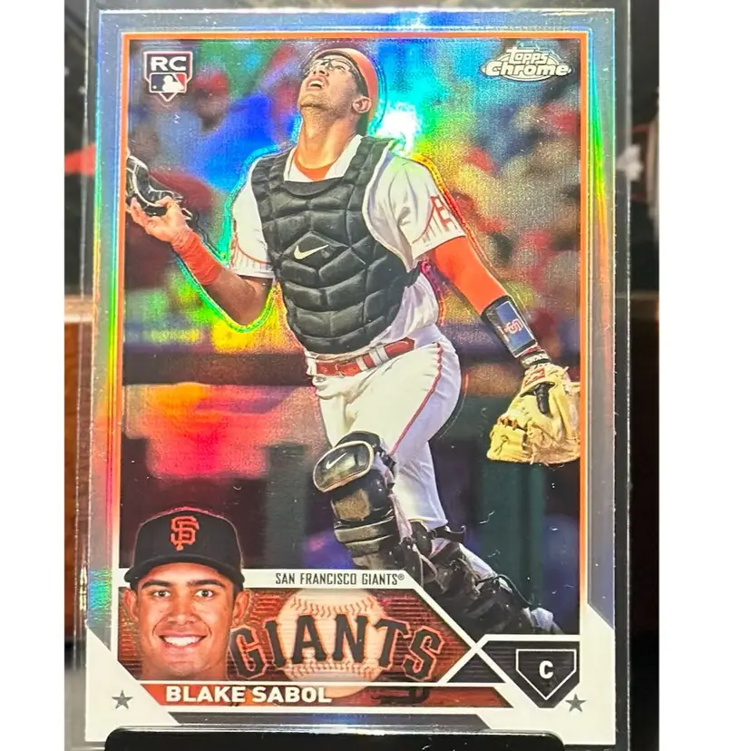 Blake Sabol San Francisco Giants 2023 Topps Chrome Update Refractor Rookie Debut (RD) Rookie Card RC